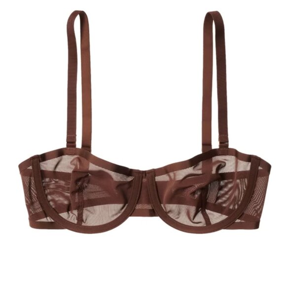 CUUP Balconette Brown Mesh Bra Size 32B - Picture 3 of 3